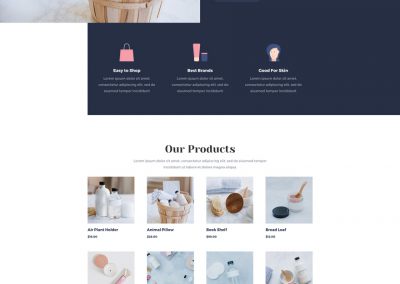 Cosmetica Shop Landing Page